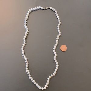 Sterling silver pearl necklace gorgeous
